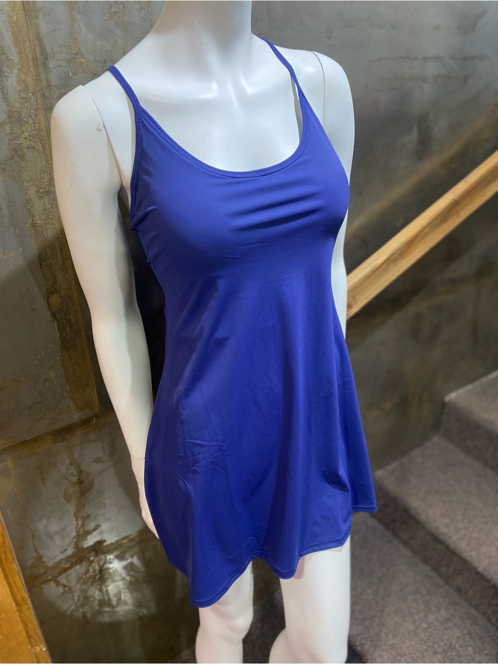 Women’s Blue Dress with attached shorts with pocket